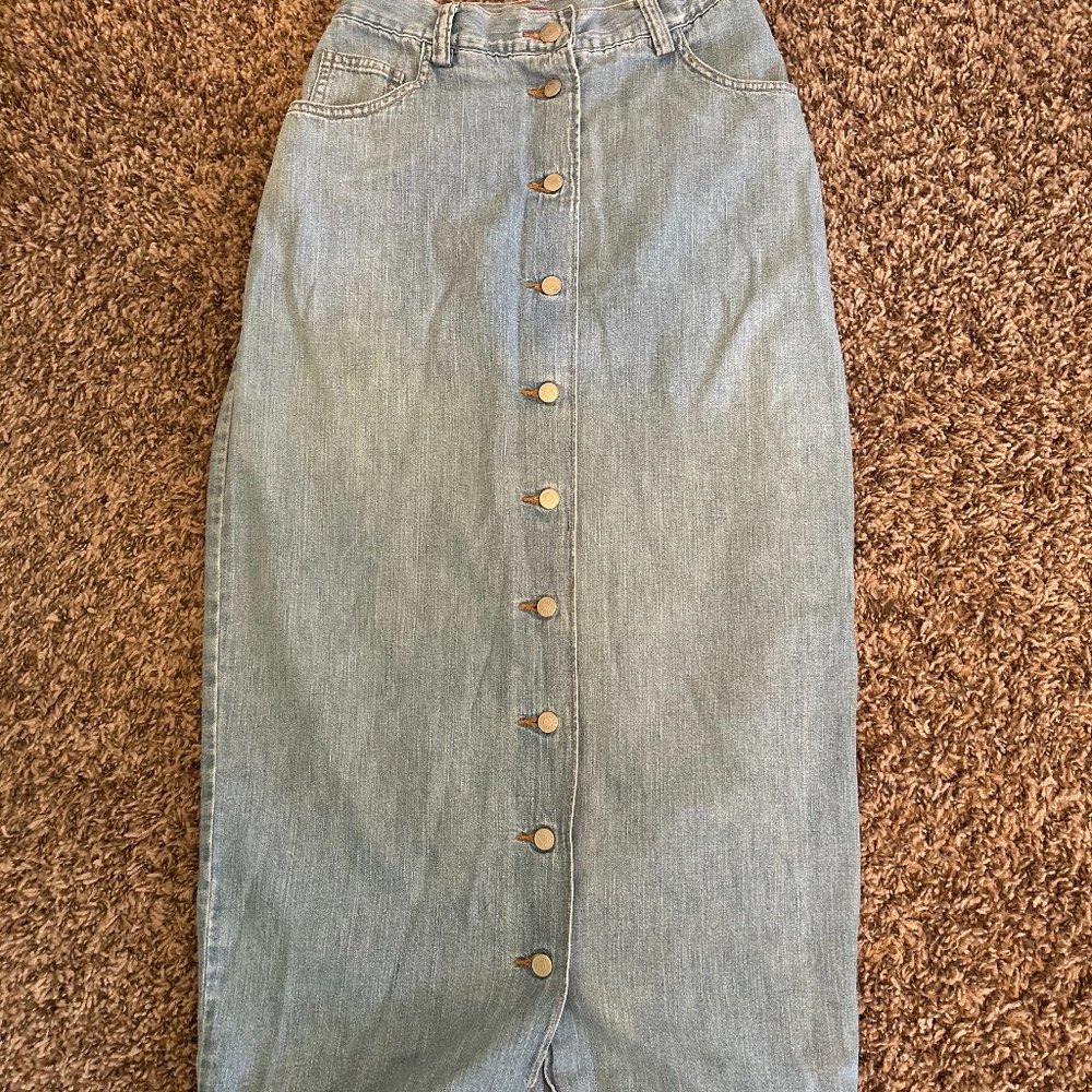 Vintage Denim Banana Republic Skirt!